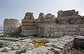 Nessebar - remains of the ancient fortification walls 